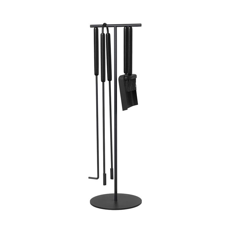 Blomus - ZESTAW KOMINKOWY 5 ELEMENTÓW ASHI, BLACK
