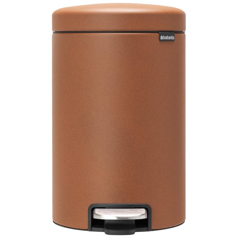 Brabantia - Kosz pedałowy 12L NewIcon Cynamonowy mineralny