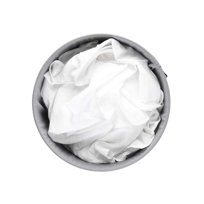 Brabantia - kosz na pranie 60 L, biały - szara pokrywa z tworzywa