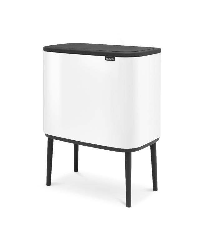 Brabantia - kosz na śmieci Bo Touch Bin 34L(11+23) biały