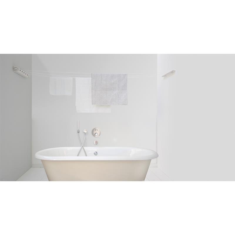 Brabantia - suszarka łazienkowa rozciągana 22m biała