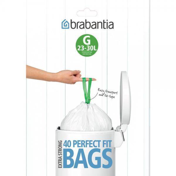 Brabantia - worki na śmieci rozmiar G 30 litrów - 40 sztuk