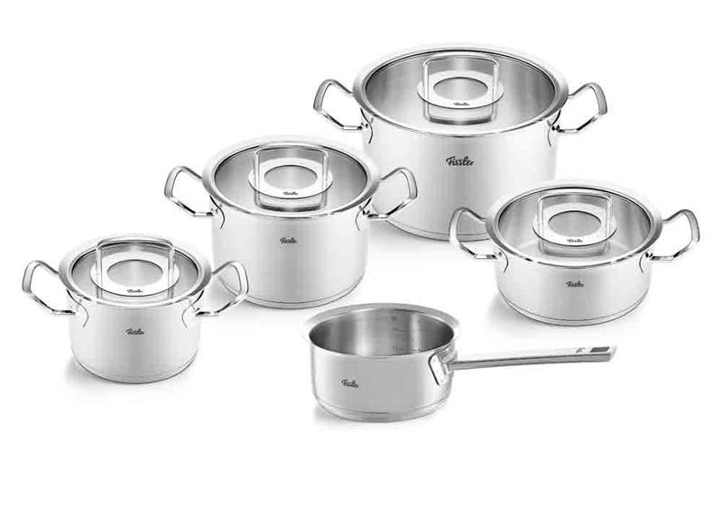 Garnki Fissler Profi 2.0- - 5 częściowy zestaw szklane pokrywy ver. 2020