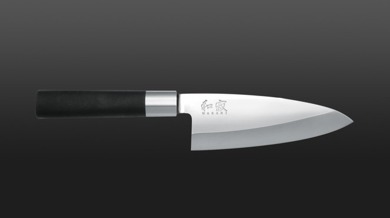 KAI - nóż japoński Deba 15 cm Wasabi Black