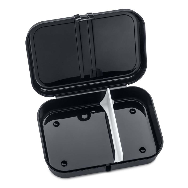 Koziol - Lunchbox z separatorem Pascal L czarno-biały