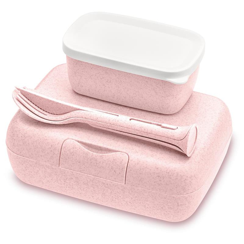 Koziol - Zest.Lunchbox z pojemnikiem i sztućcami Candy Ready