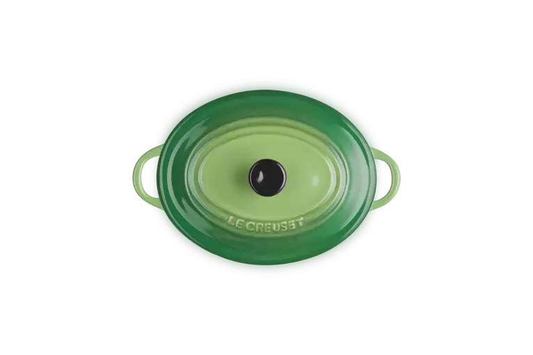 Le Creuset - Owalna ceramiczna mini cocotte 12 cm bamboo green