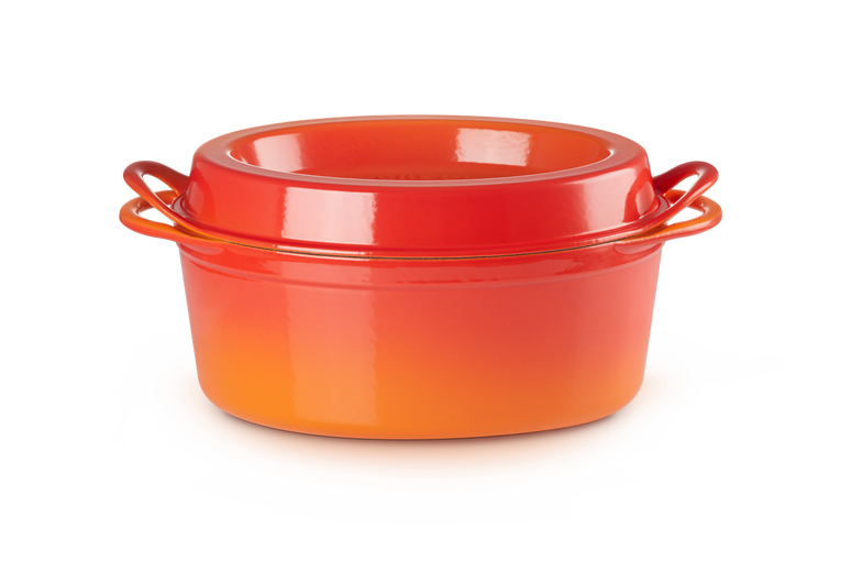 Le Creuset - brytfanna żeliwna Doufeu owalna 32 cm 7,2 l płomienna