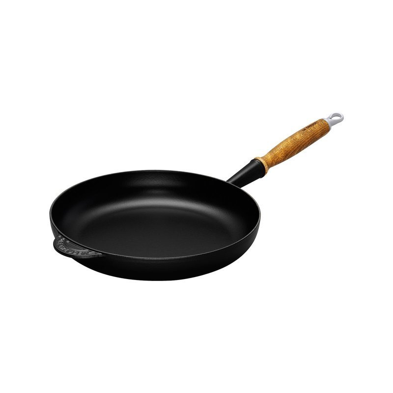 Le Creuset - patelnia płytka żeliwna czarny 28 cm