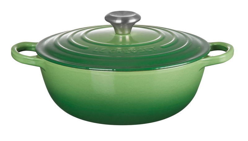 LeCreuset - La Marmite garnek żeliwny rodzinny Bamboo Green 24 cm