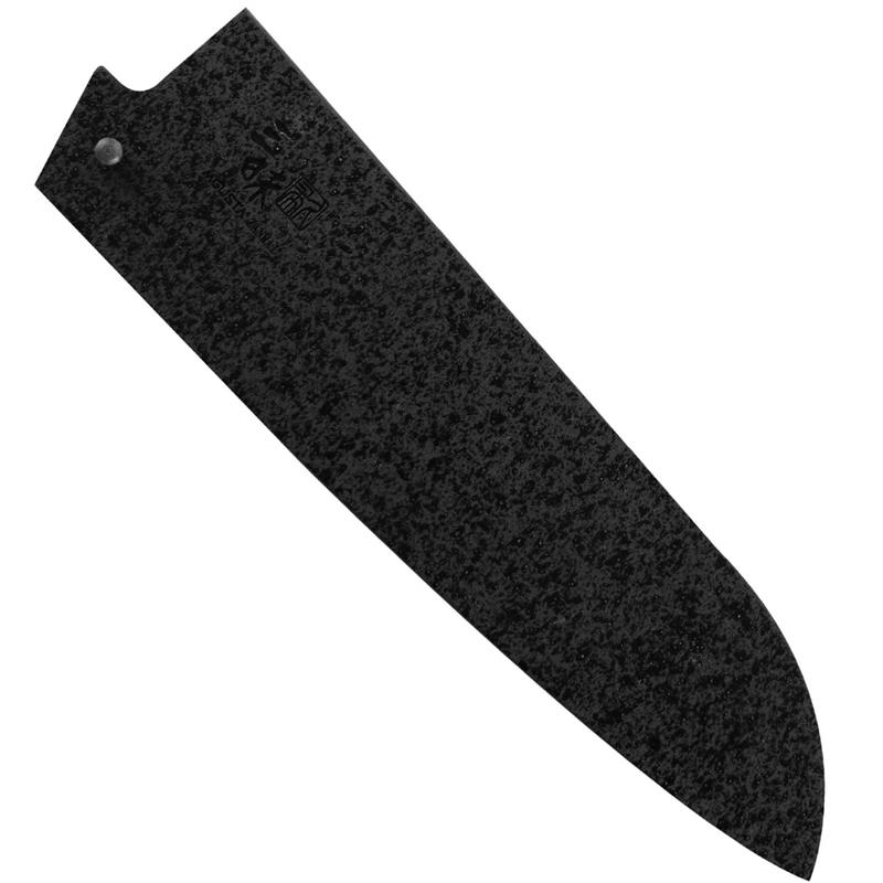 Mcusta - Drewniana Saya Black ochraniacz na nóż Santoku 18 cm