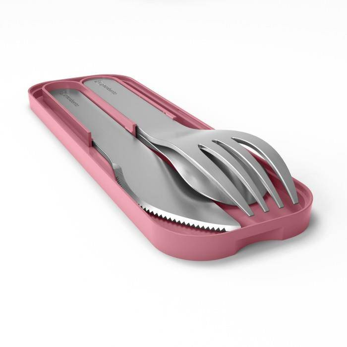 Monbento - Sztućce podróżne Pocket, Pink Blush