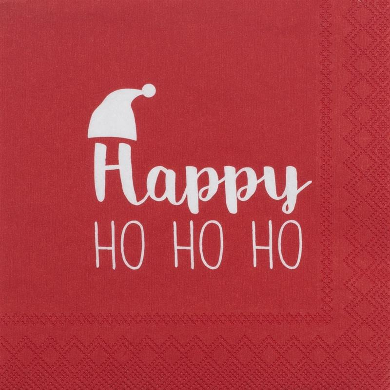 Raeder - Serwetki 25x25 cm Happy Ho Ho Ho
