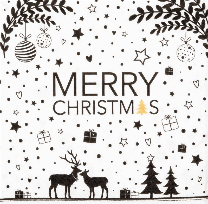 Raeder - Serwetki 25x25 cm Merry Christmas