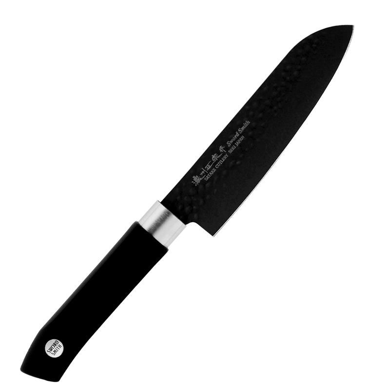 Satake - Swordsmith Black Nóż Santoku 15cm