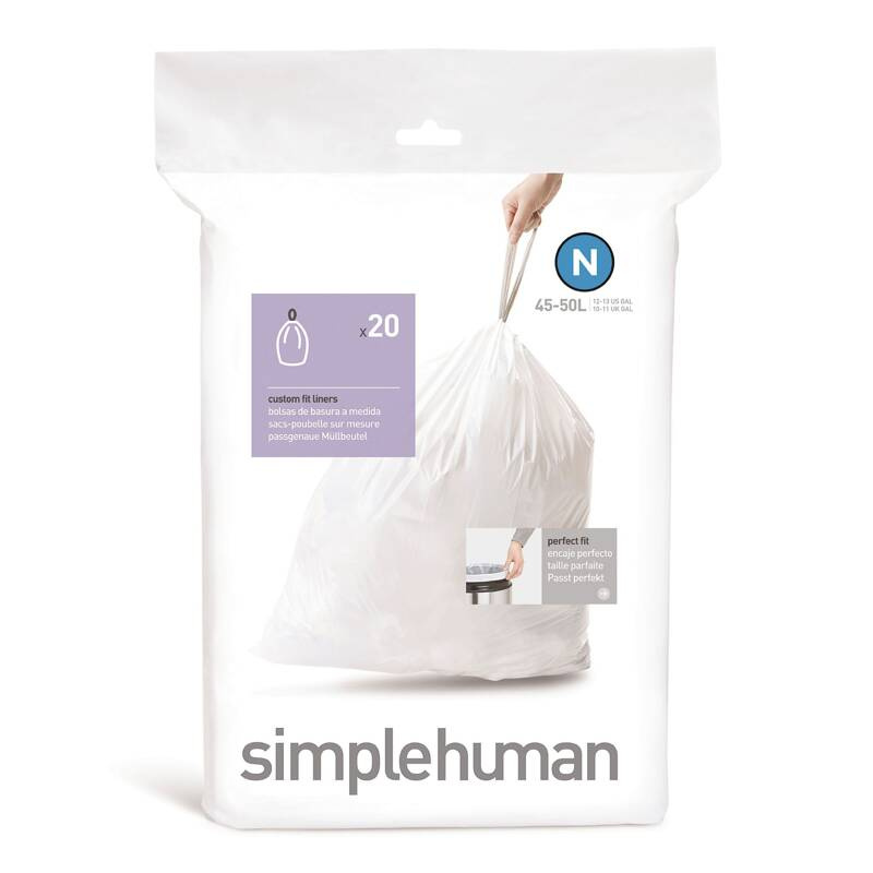 Simple Human - worki na śmieci 20 szt. rozmiar N 45-50 l