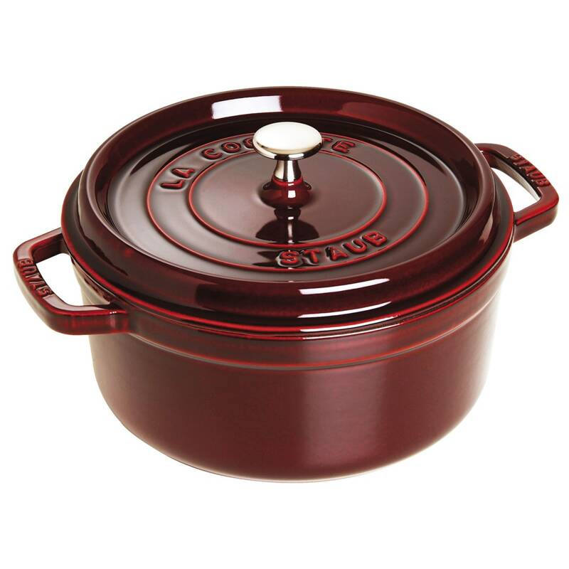 Staub - garnek brytfanna żeliwna bordowa 5,2 l 26 cm