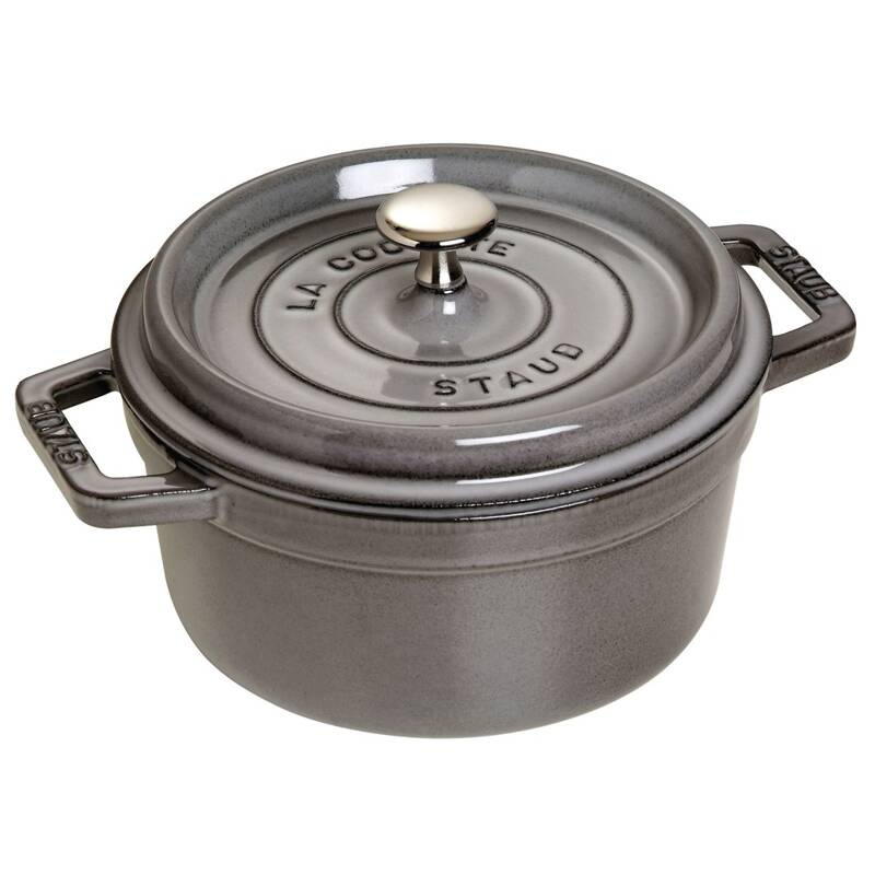 Staub - garnek brytfanna żeliwna szara 1,7 l 18 cm