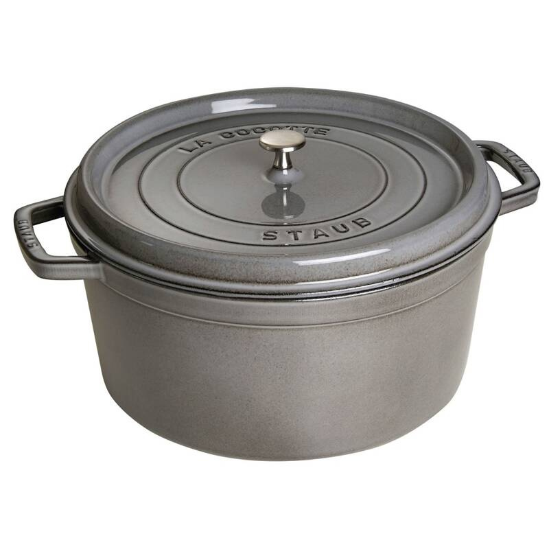 Staub - garnek brytfanna żeliwna szara 12,6 l 34 cm