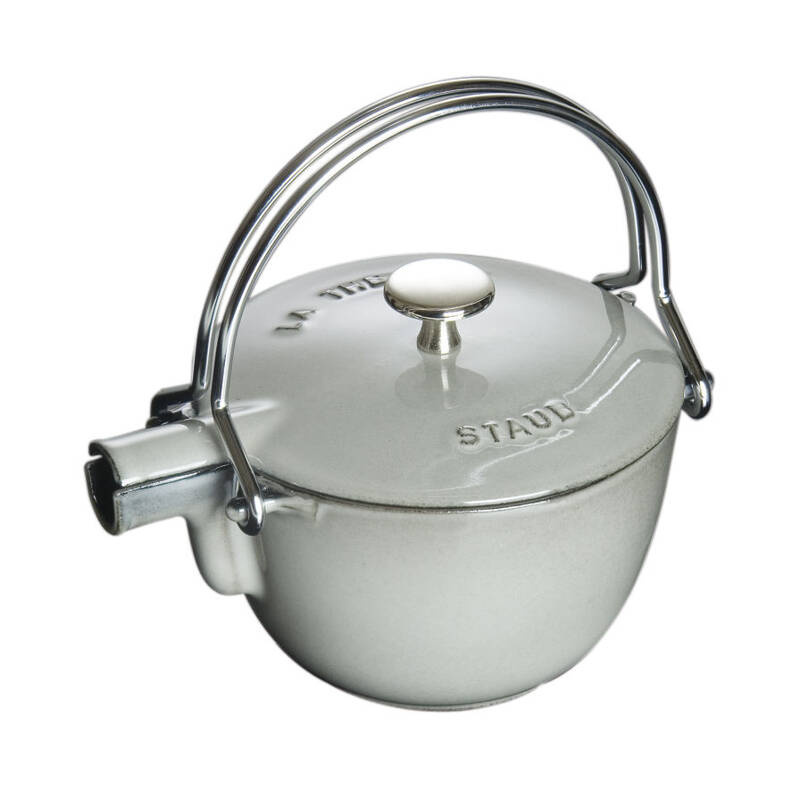 Staub -  żeliwny dzbanek czajnik do herbaty szary 1,1 l  16,5 cm