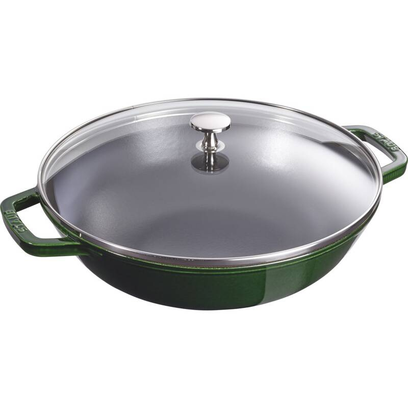 Staub -  żeliwny wok zielony 30 cm