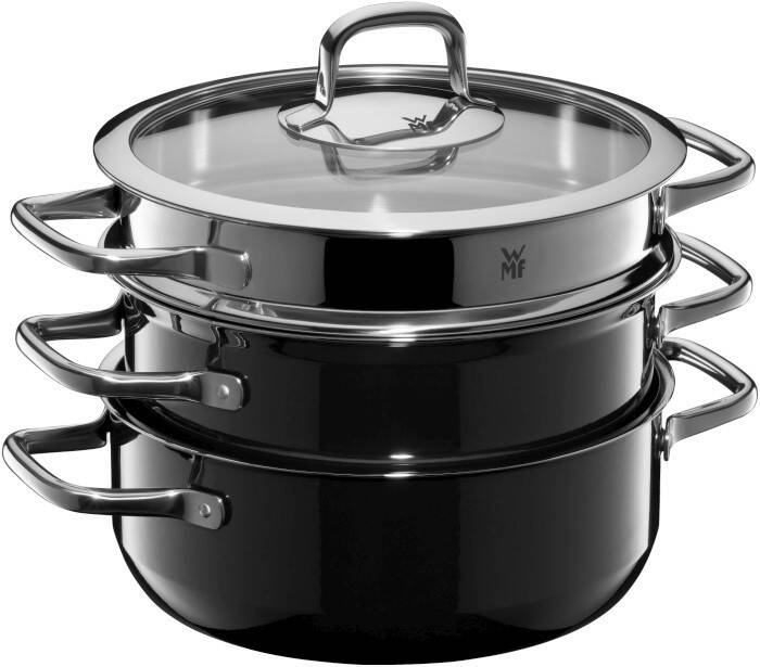 WMF- Zestaw garnków FTec Compact Black 3 el.czarny