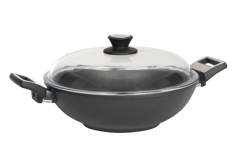 Wok SKK Titanium z dwoma uchwytami - 32 cm