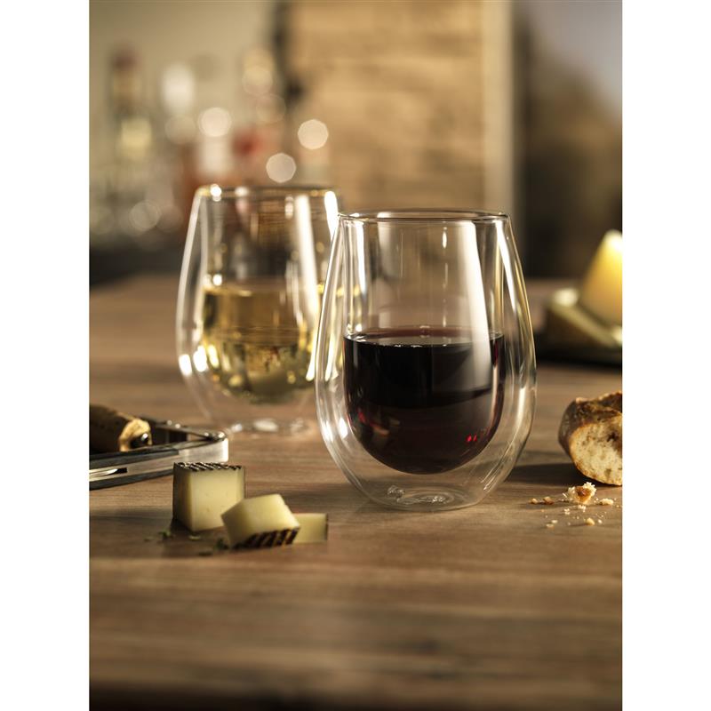 Zwilling - dwie szklanki z podwójnymi ściankami do czerwonego wina Sorrento 350 ml