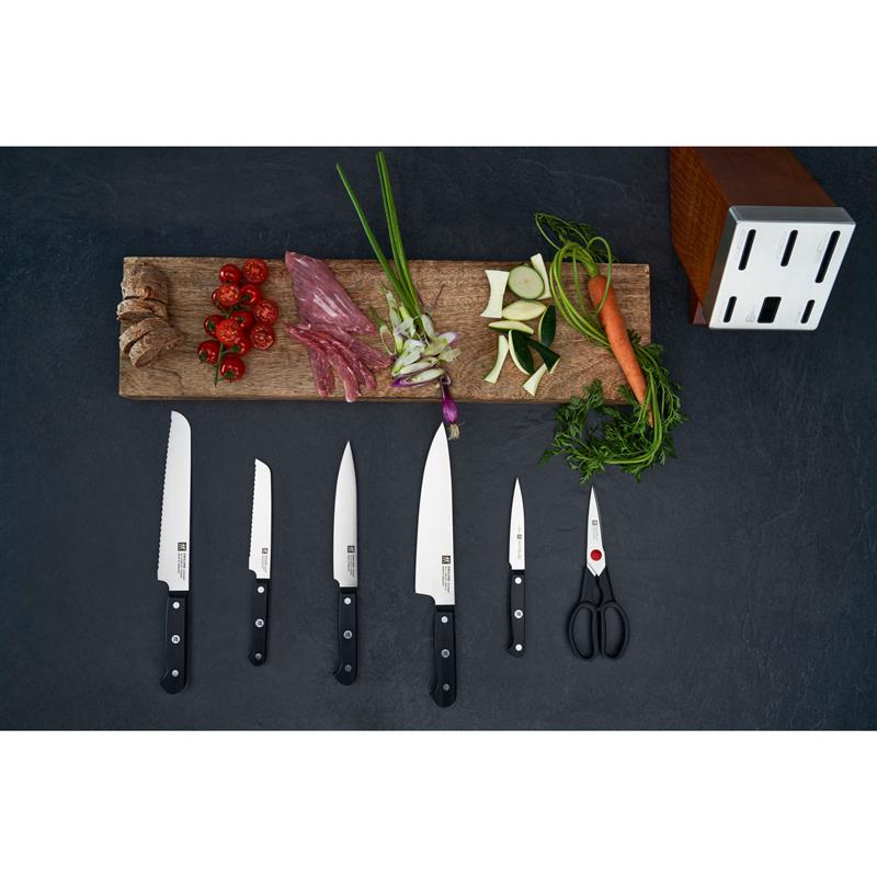 Zwilling - zestaw noży kuchennych w bloku ostrzącym Twin Gourmet 7 części