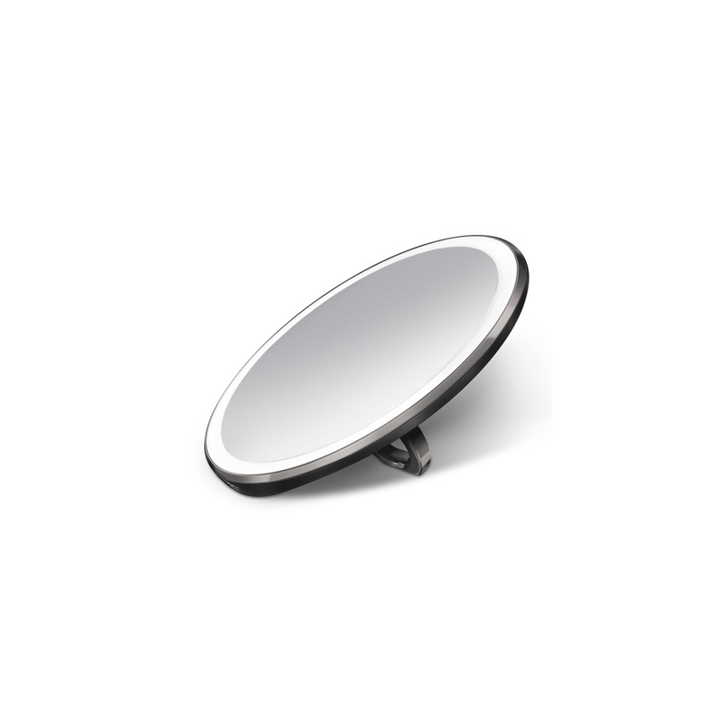 simplehuman - Lusterko kieszonkowe sensorowe - 10 cm - czarne