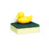 Qualy - Uchwyt na gąbkę kaczka Duck żółty
