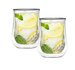 Vialli Design - Zestaw 2 szklanek z podwójną ścianką Diamante 300 ml